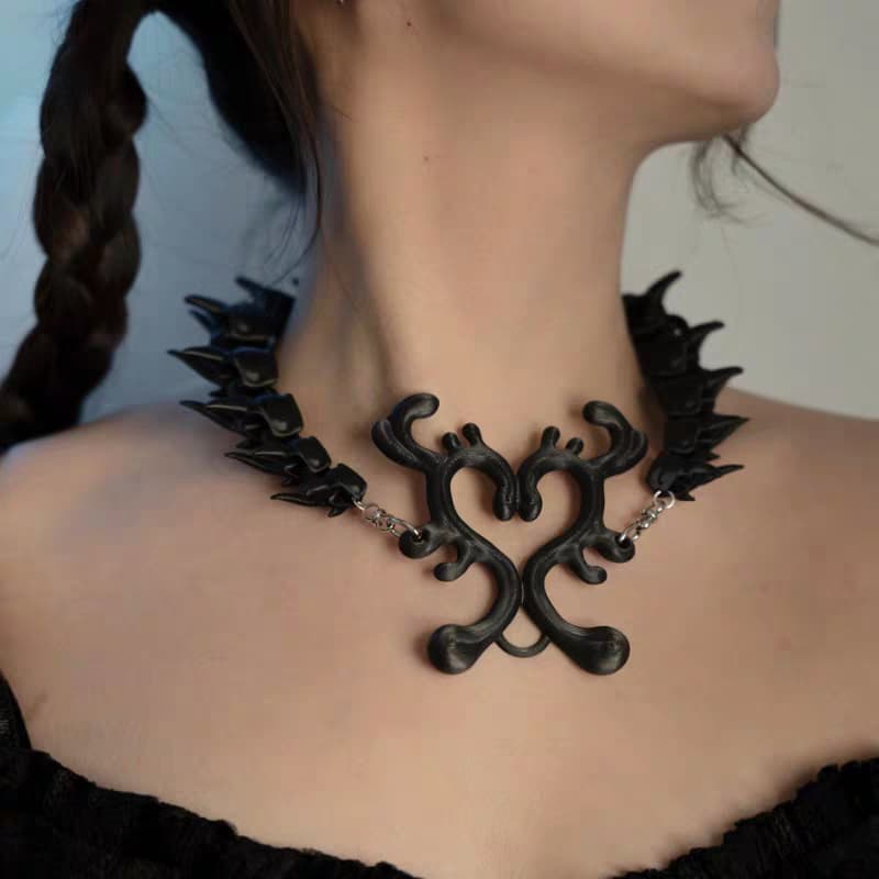 Кулон "Шипованное сердце" (3D-печать) детальное фото 3