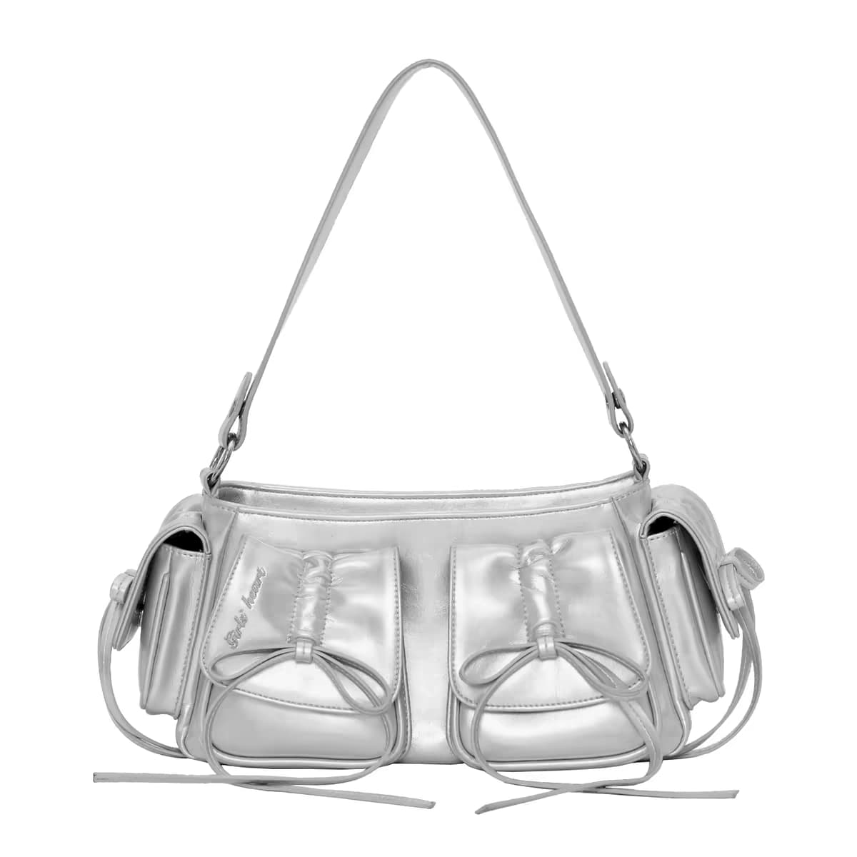 Chaos Butterfly — сумка-багет через плечо с карманами и бантом детальное фото 3