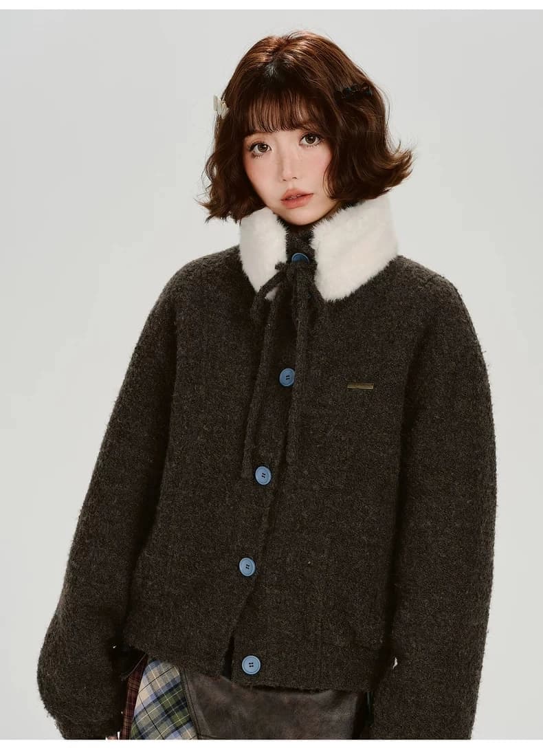 Пальто на пуговицах детальное фото 2