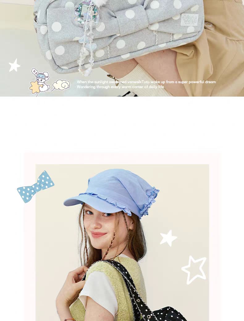 Starry — сумка-подушка в горошек (повседневная) детальное фото 2