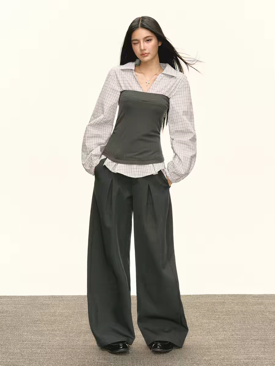 Костюм «Американская клетка» - брюки детальное фото 5