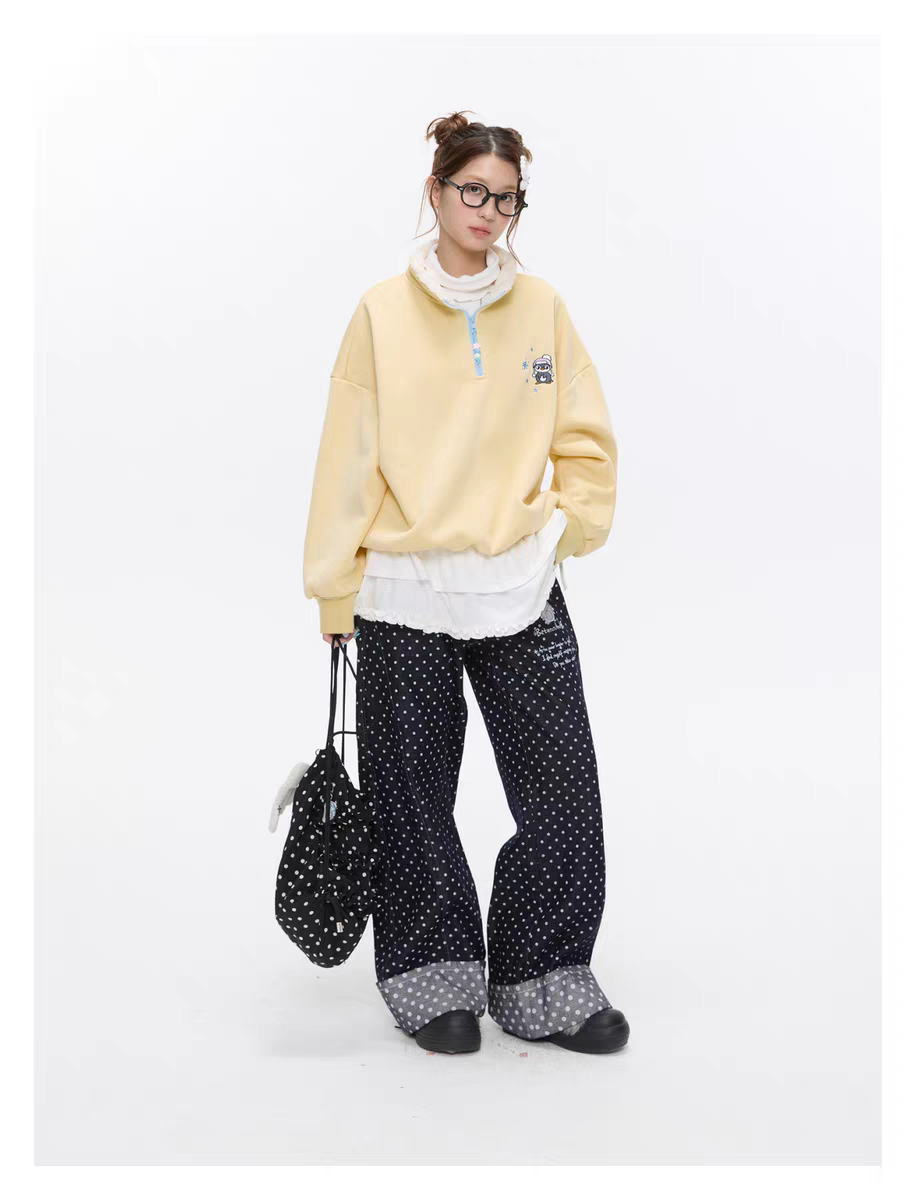 Джинсы «Снег Хоккайдо» с вышивкой пингвин детальное фото 16