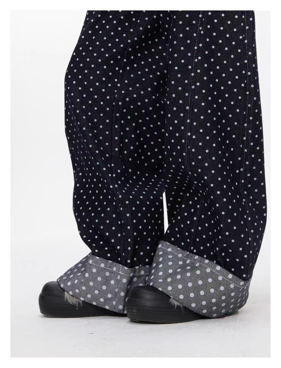 Джинсы «Снег Хоккайдо» с вышивкой пингвин детальное фото 29