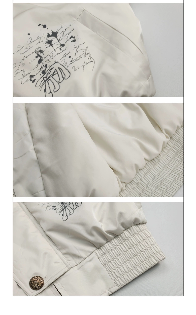 Куртка с меховым воротником детальное фото 5