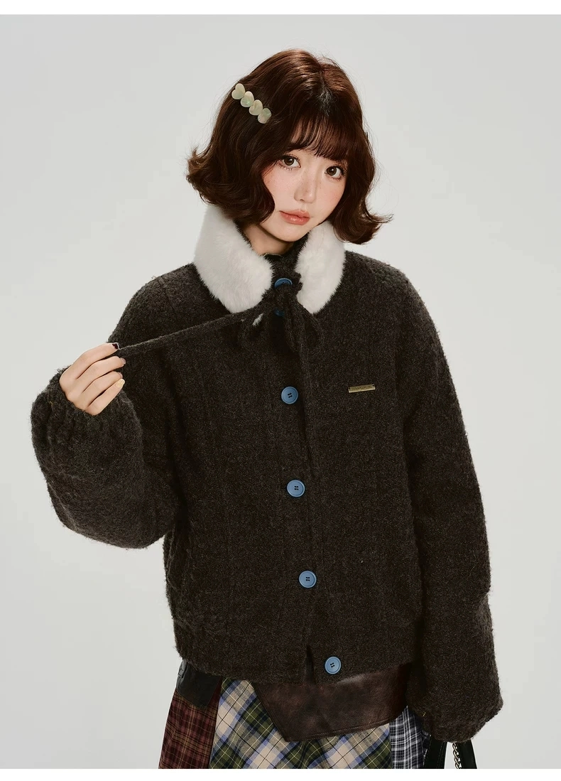 Пальто на пуговицах детальное фото 10