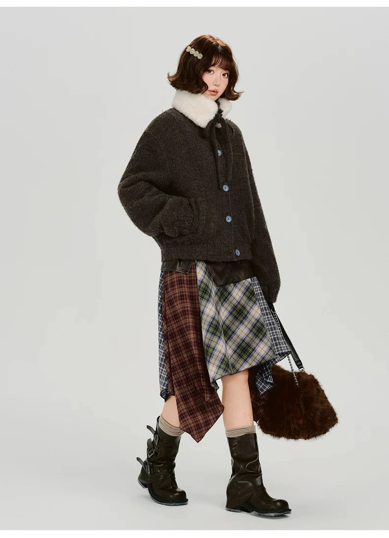 Пальто на пуговицах детальное фото 20