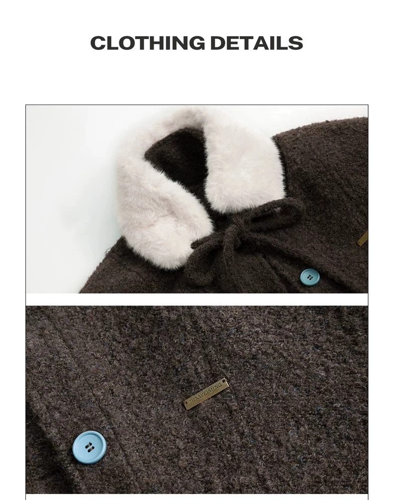 Пальто на пуговицах детальное фото 5