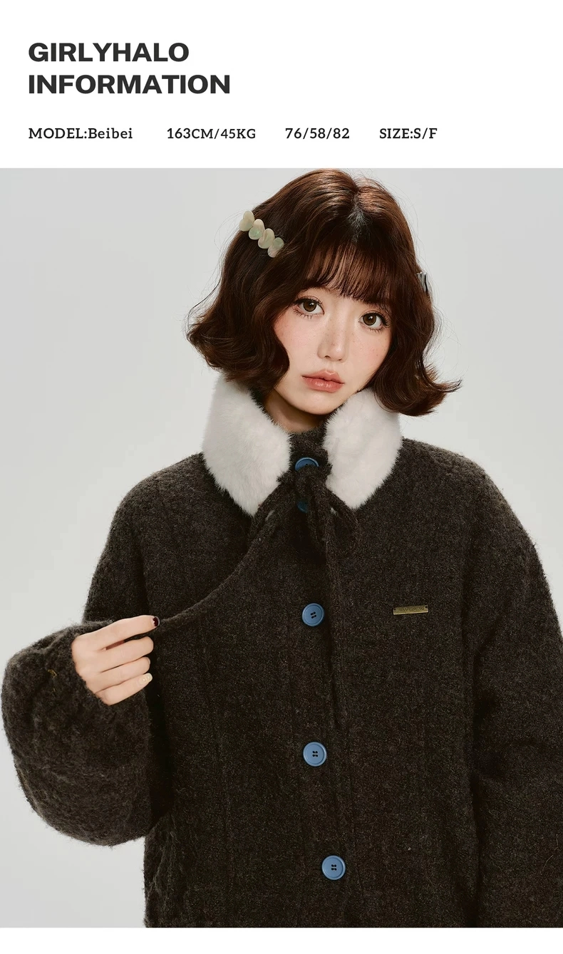 Пальто на пуговицах детальное фото 9