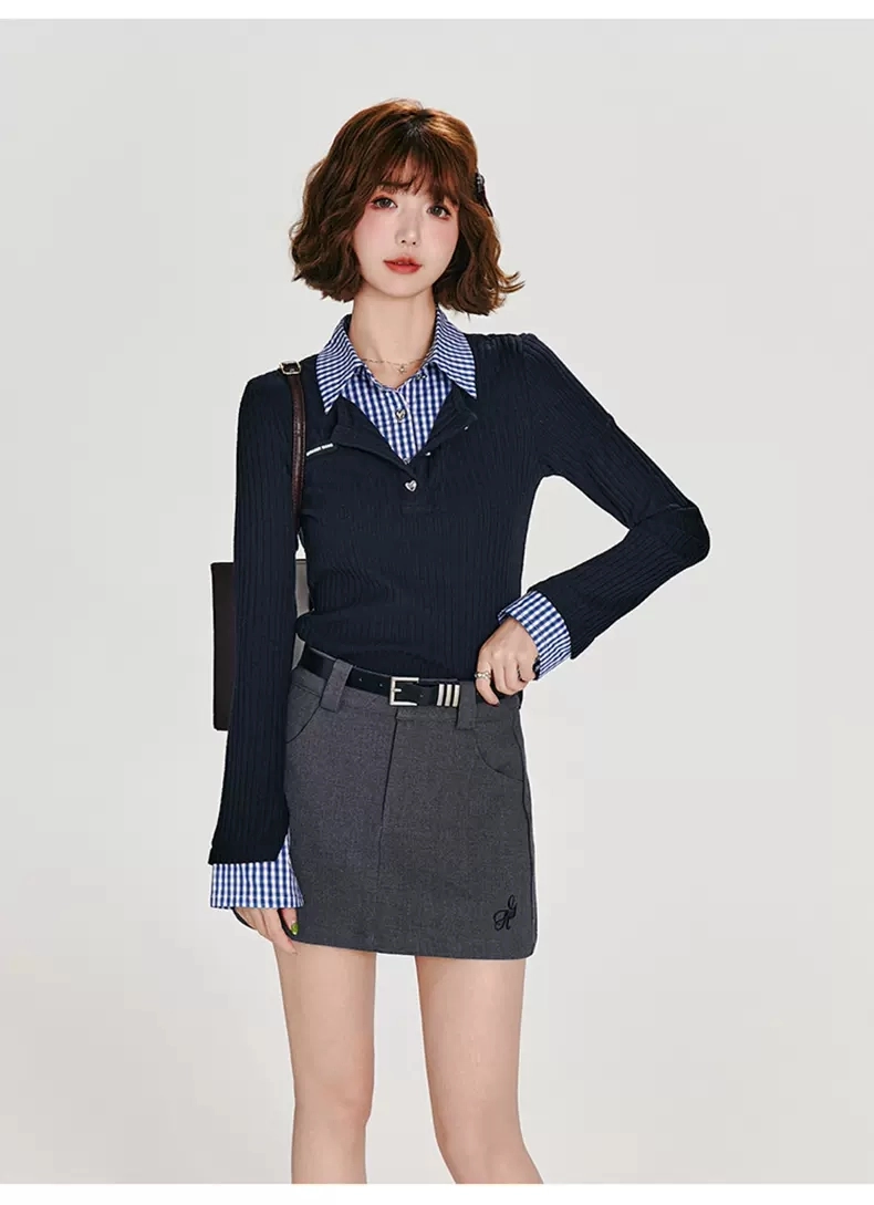 Двухслойная блузка-обманка детальное фото 12