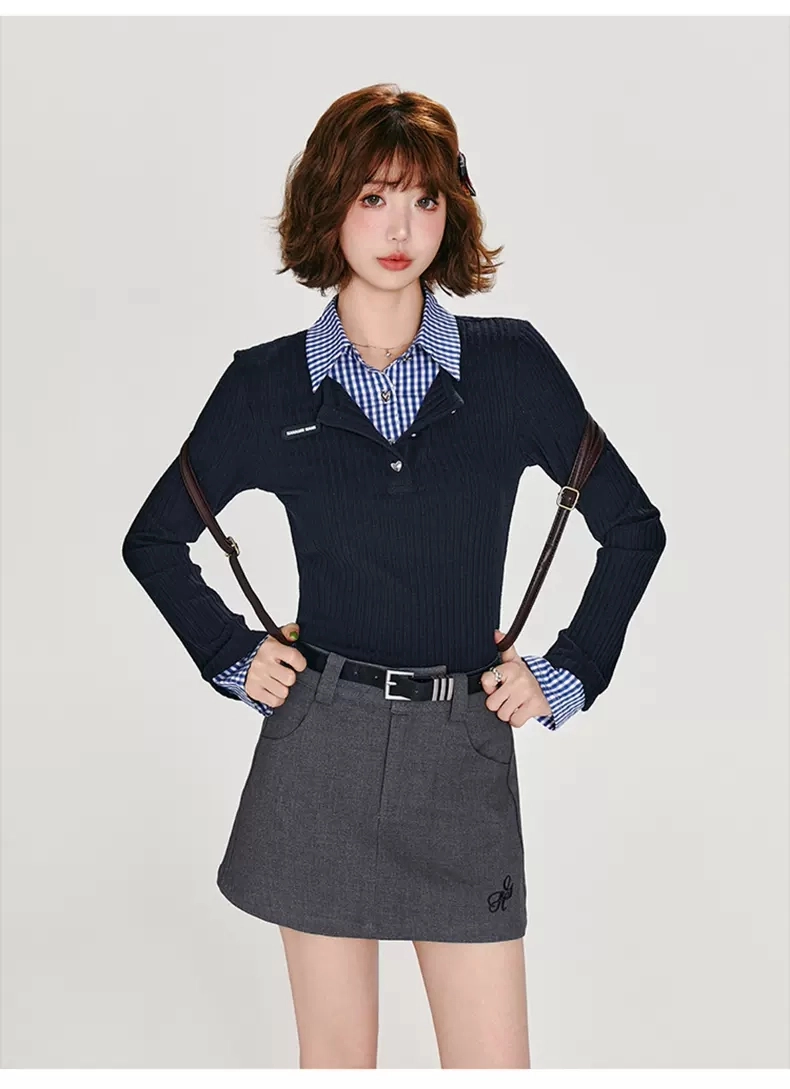 Двухслойная блузка-обманка детальное фото 13