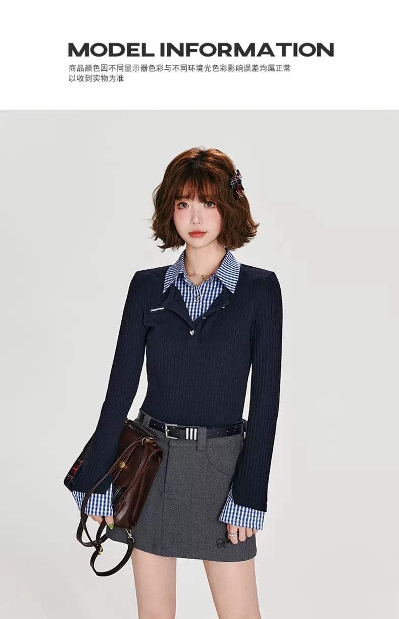 Двухслойная блузка-обманка детальное фото 5